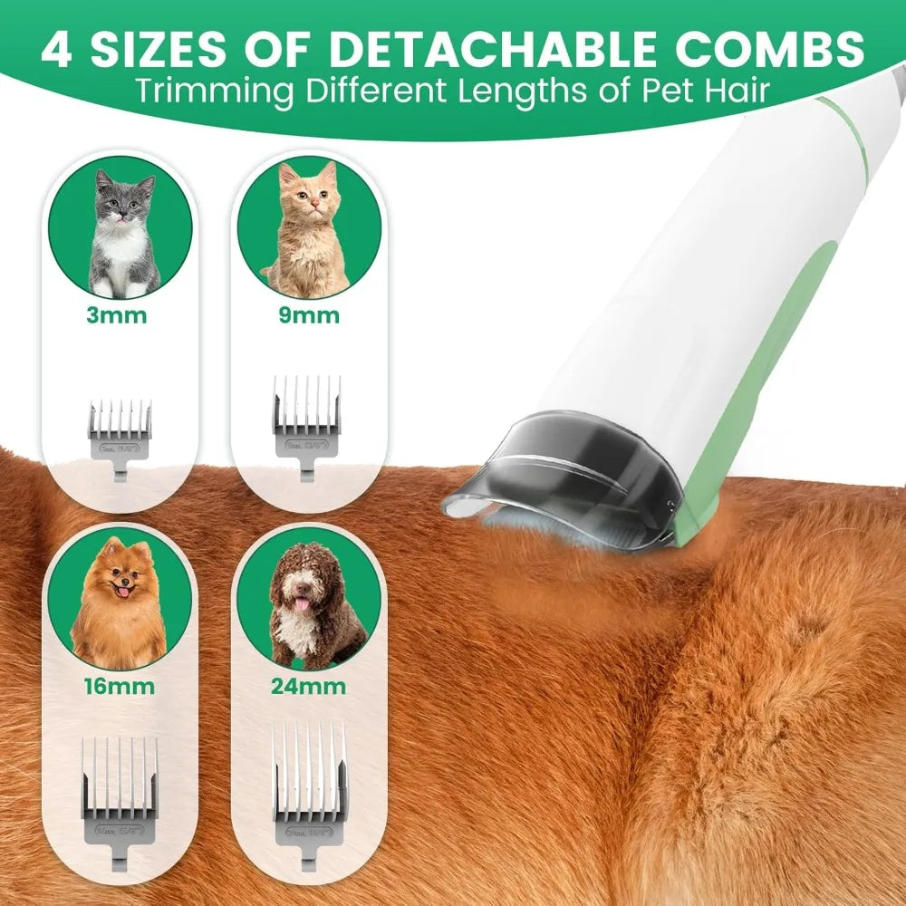 Brand new Dog Grooming Vacuum, Pet Grooming Kit, Dog Clipper Nail Trimmer Grinder, 2.5L Dust Cup 7 Grooming Tools