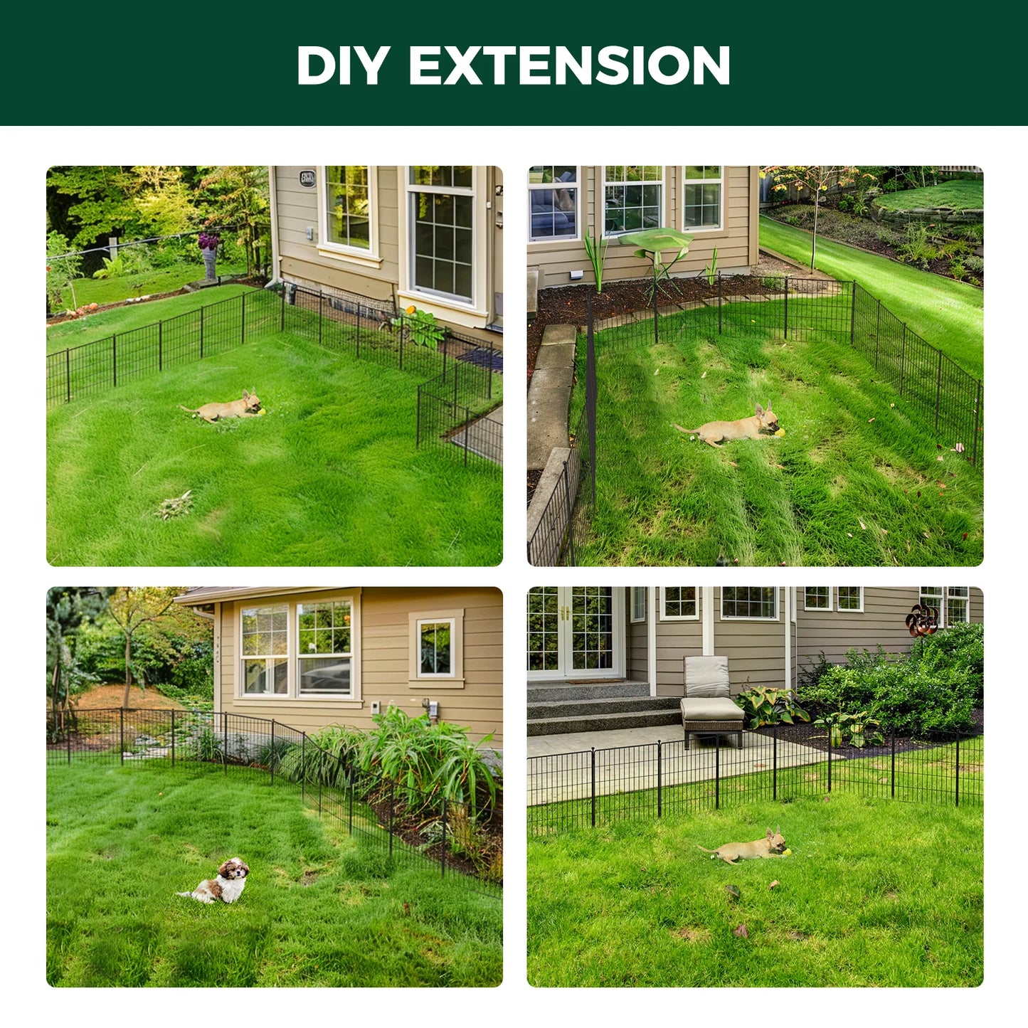 FXW MiniPaws Dog Playpen Designed for Puppies/Small Dogs, Expandable Dog Pen for Indoor/Outdoor Use