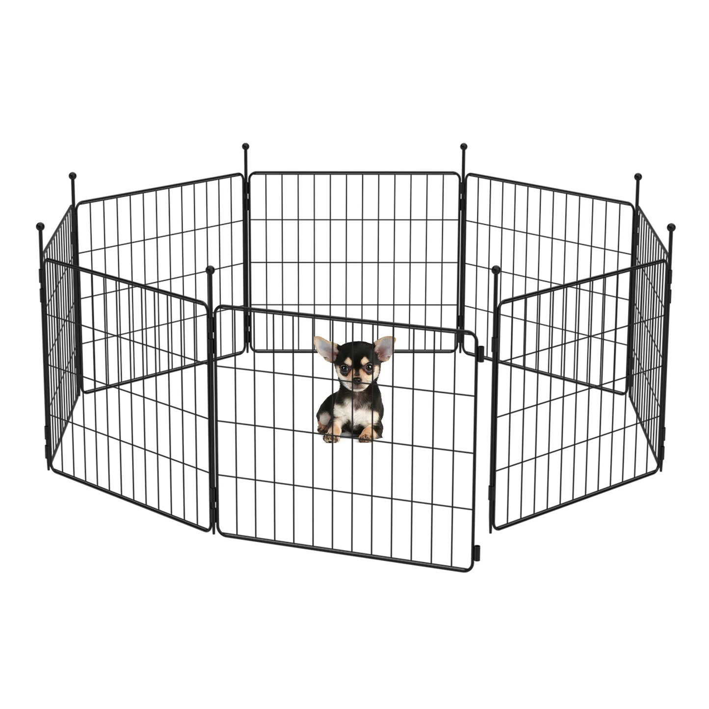 FXW MiniPaws Dog Playpen Designed for Puppies/Small Dogs, Expandable Dog Pen for Indoor/Outdoor Use