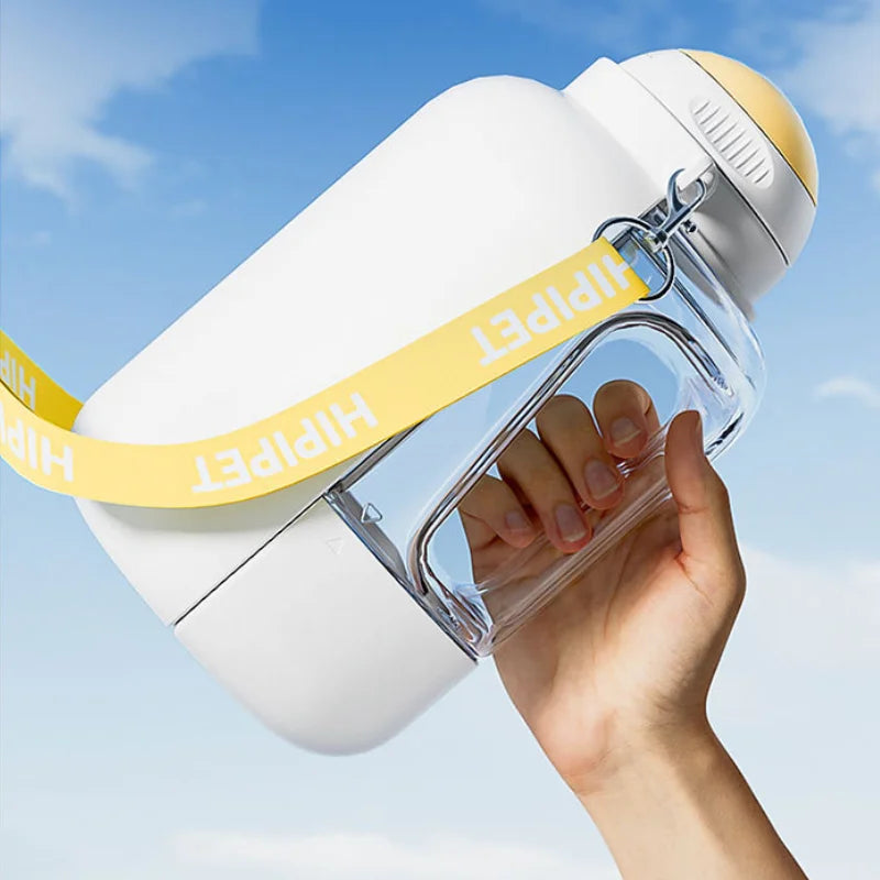 Cats and dogs go out drinking water feeding kettle Large capacity water and food integrated pet supplies